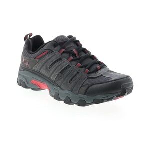 Fila Westmount black suede grey gray red lace up hiking shoes